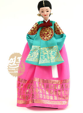 王妃韩服人偶/摆设品/韩国传统工艺品/正品/H-P03360
