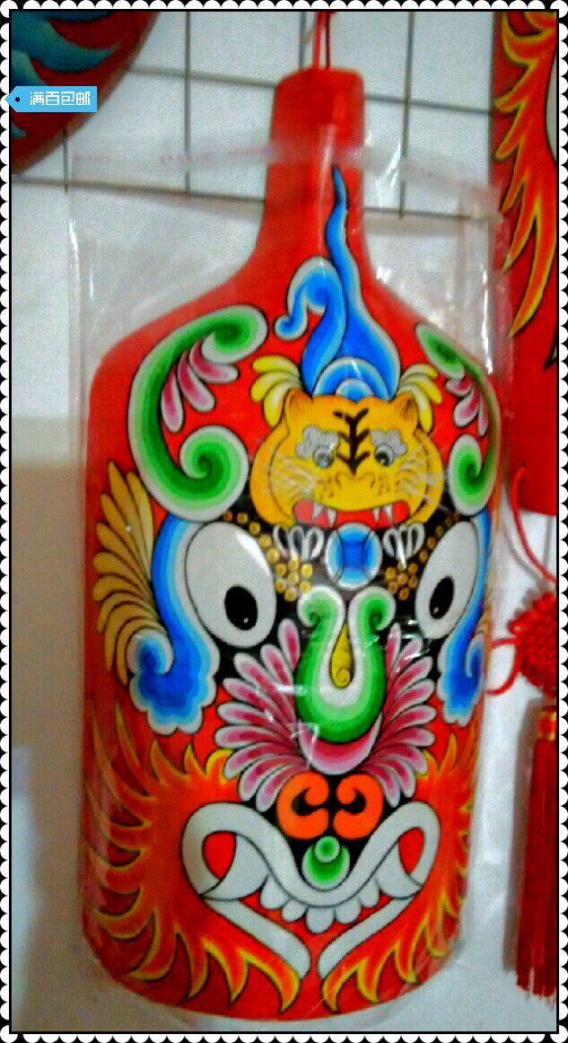 社火马勺脸谱 酒店饭店家居商务礼 大木铲形脸谱 虎威 镇宅招财