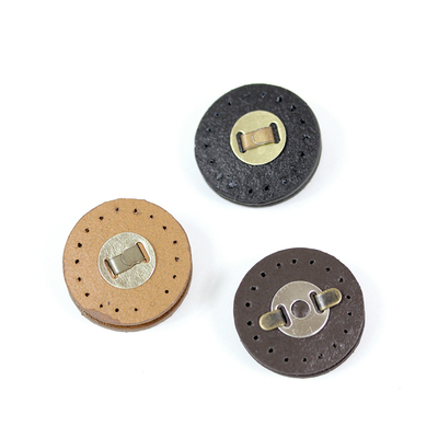 8折真皮牛皮搭扣diy手工拼布配件