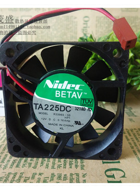 Nidec 6厘米6015 12V 0.16A R33965-55 双滚珠 6CM 风扇TA225DC