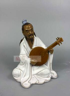 客厅酒柜人物摆件抚琴而歌