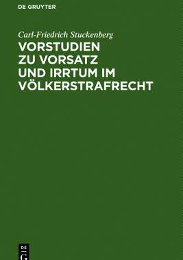【预售】Vorstudien Zu Vorsatz Und Irrtum Im ...