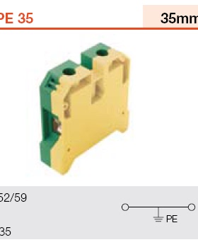 原装魏德米勒 SAKPE35 直通式黄绿接地端子1257020000