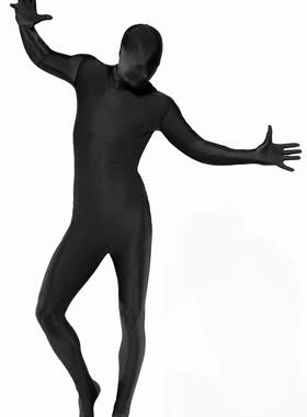 COS舞会服装 忍者服装 黑紧身衣 舞台黑衣人 隐身人 莱卡隐形人