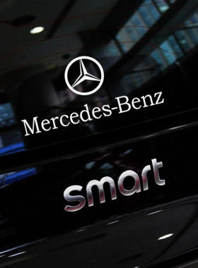 临捷奔驰适用于smart个性贴纸汽车贴纸反光后挡贴奔驰侧门反光车