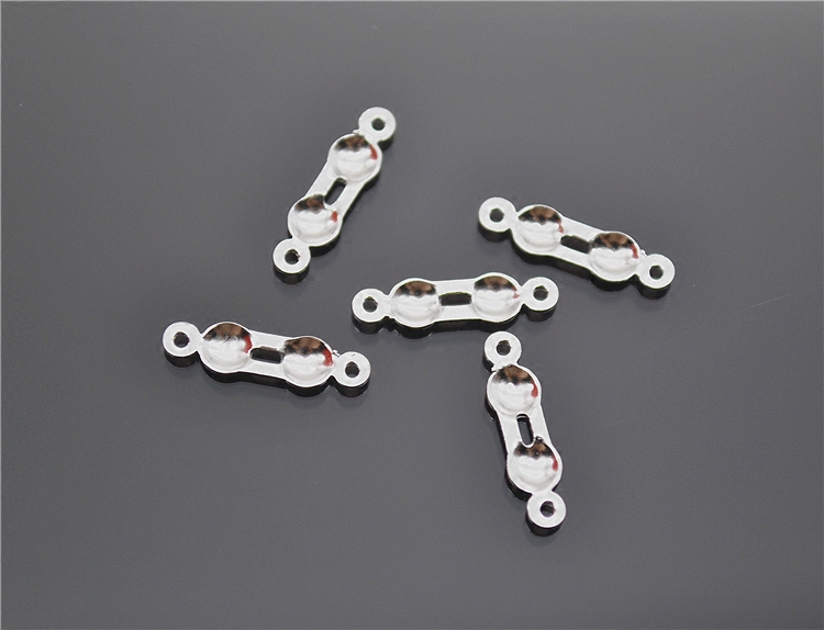 s925纯银配件 包头扣 项链 手链包扣 双环鲍鱼扣 项链手链连接扣