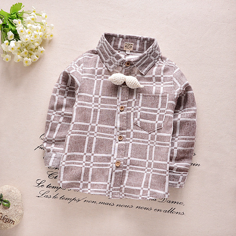 Chemise garcon à manche longue - Ref 2075441 Image 1