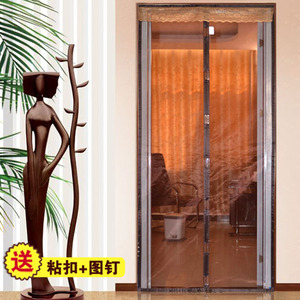 新品夏季 纯色大码静音磁性加密软纱门 纱窗防蚊门帘 可定制 包邮