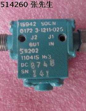 美国进口 0172-3-1211-025 8-12.4GHz SMA RF 射频微波同轴隔离器