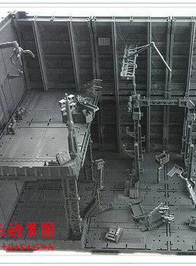 CG 十单元 机巢 前线基地 格纳库 整备架 zoids  变形金刚用 拼装