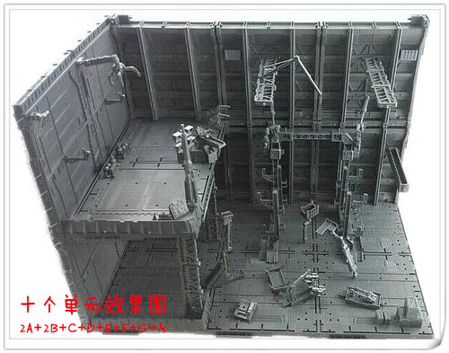 CG 十单元 机巢 前线基地 格纳库 整备架 zoids  变形金刚用 拼装