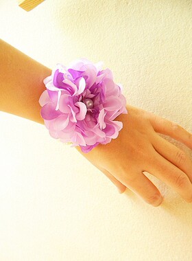 多层山茶花写真珍珠手链特价