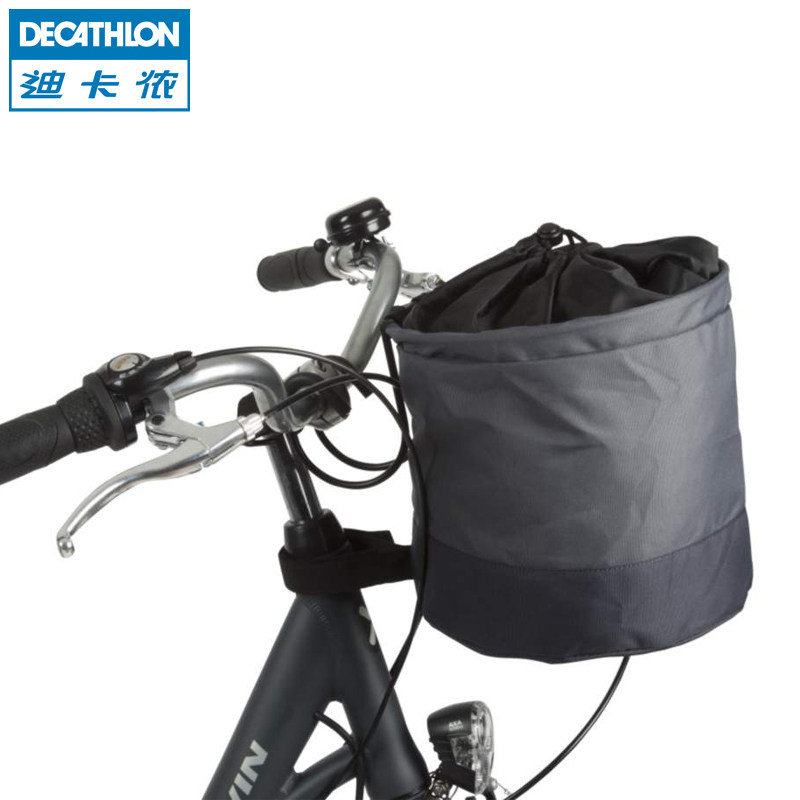Panier pour vélo DECATHLON en toile - Ref 2257527 Image 1