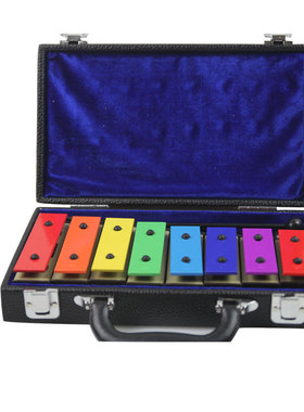 ORFFWORLD奥尔夫天地 早教培训专用敲琴 优质彩色8音块 含手提箱