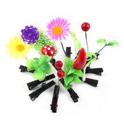 Baojing sell MoE artifact funny little sprout flowers and artificial plants grass hair accessories hair clip hairpin on the Chuck 12