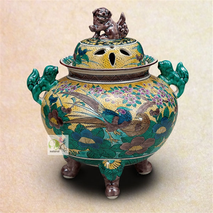 吉田屋 11号香炉 九谷烧 日本代购 原装瓷器 进口熏线香薰包邮税