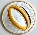 Новая Зеландия 2003 года кольца король $ 1 изысканный золото ...