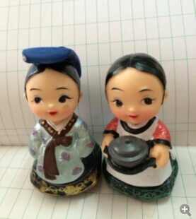 朝鲜韩服小娃娃摆件延边旅游长白山小礼品韩式小公仔餐厅装饰摆设