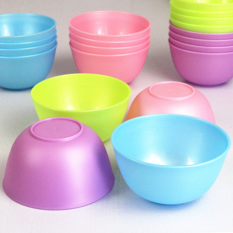 唯真百货彩色圆形碗塑料粥