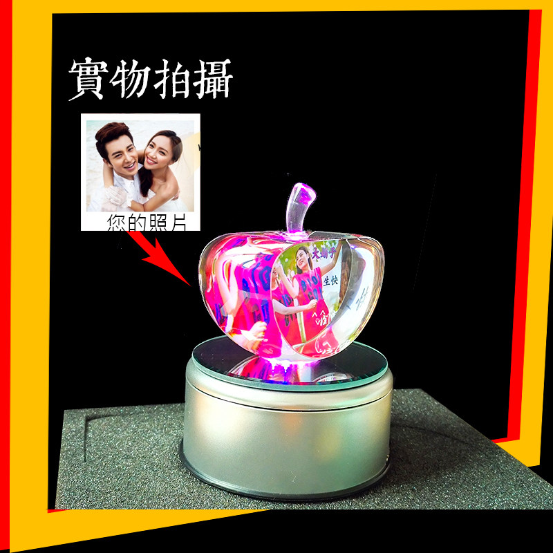 照片定制相片闺蜜水晶球音乐盒图片