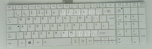 东芝Toshiba C50 C50D C55 C55D C55T笔记本键盘UK英文 白色