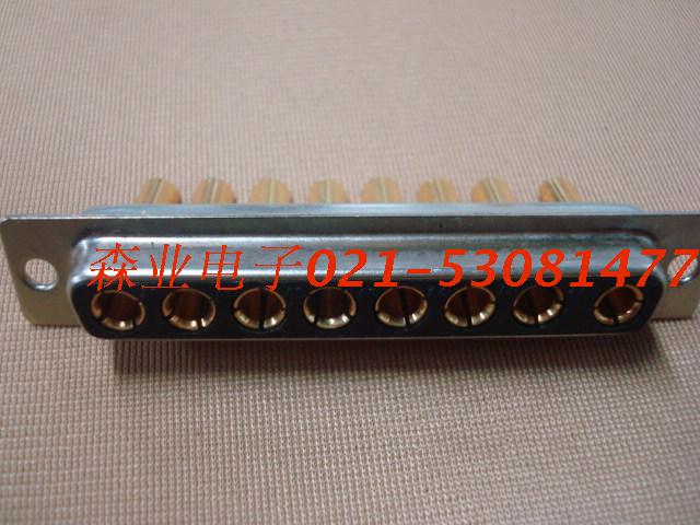 大电流连接器 DB头 8W8针8W8母头 焊线式插头 矩形 重载接插件