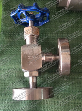 44弯头W320C320PDN10DN15温州阀门厂品牌法兰角式针型阀截止阀