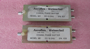 981 Weinschel 1350度射频微波可变移相器 Aeroflex 18GHz