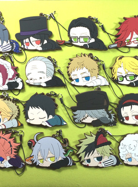 绮丽屋日本原单散货周边正版黑执事马戏团篇趴趴橡胶挂件满百包邮