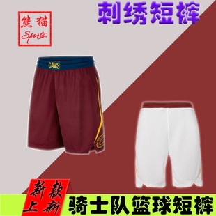新款骑士队球裤 詹姆斯乐福 韦德 篮球短裤透气运动跑步五分裤