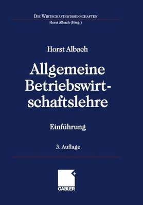【预售】Allgemeine Betriebswirtschaftslehre: Einfuhrung