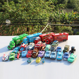 汽车总动员2合金麦大叔货柜车板牙麦昆路霸飞弹玩具汽车模型