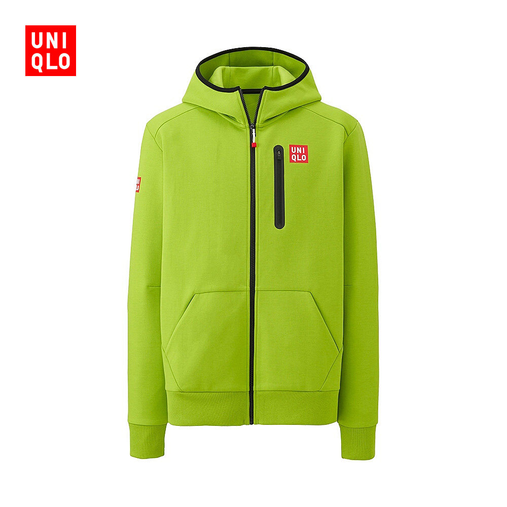 UNIQLO 优衣库 170120 快干弹力运动拉链连帽开衫