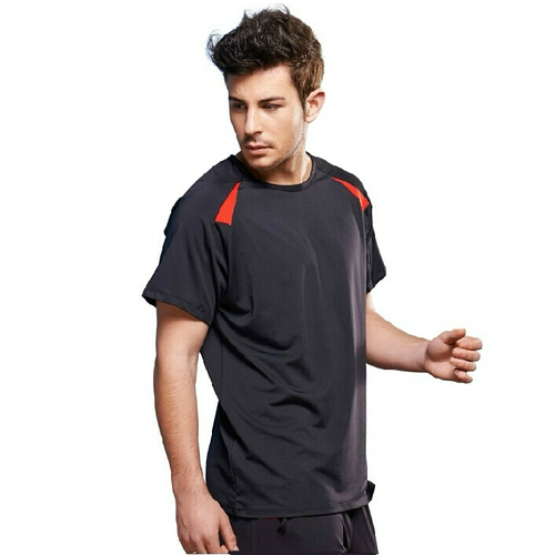 Летняя дышащая быстросохнущая эластичная спортивная футболка для спортзала, для бега, короткий рукав