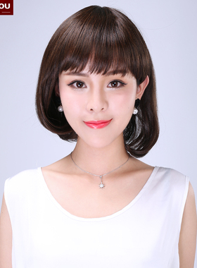 wigs2you假发 轻薄空气刘海内扣波波头 清新短直发bobo头梨花头女