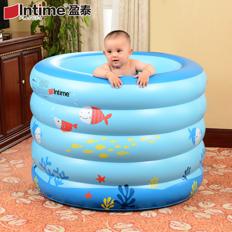 盈泰嬰兒游泳池家用保溫新生兒寶寶游泳桶幼兒童充氣洗澡圓形加厚