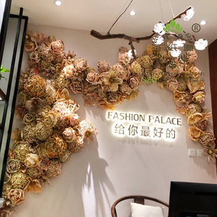 紙花 SR001圣紙道手工定制 2018新款 染色 飾創意背景墻 店鋪形象裝