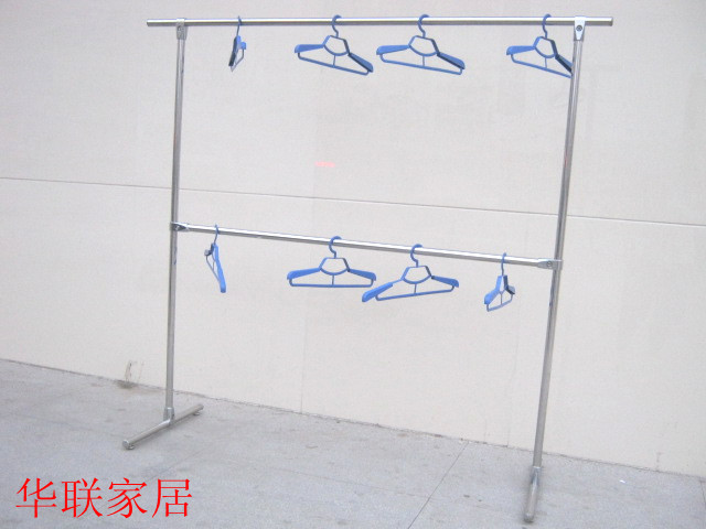 加厚不锈钢服装落地式展示架