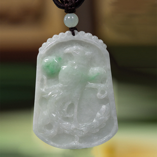 钰达翡翠凤挂件玉石有凤来仪吉祥玉吊坠真玉A货玉凤项坠玉挂坠bon