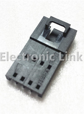 Molex正品701070003连接器外壳母4路插座信号线对板面板安装黑色