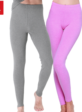 新品纤丝鸟秋裤/保暖裤重磅茸棉暖弹护膝裤男女15533/15542