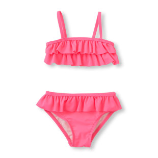 女宝宝防晒比基尼 分体女童泳衣 新款 欧美女童儿童泳衣裙式