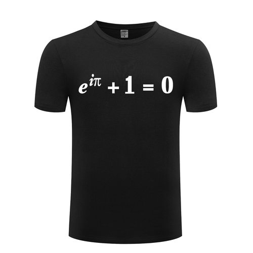 男式短袖T恤 Euler Equation Identity Nerd Geek Science 搞笑