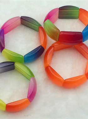 波西米亚风树脂弹力手链