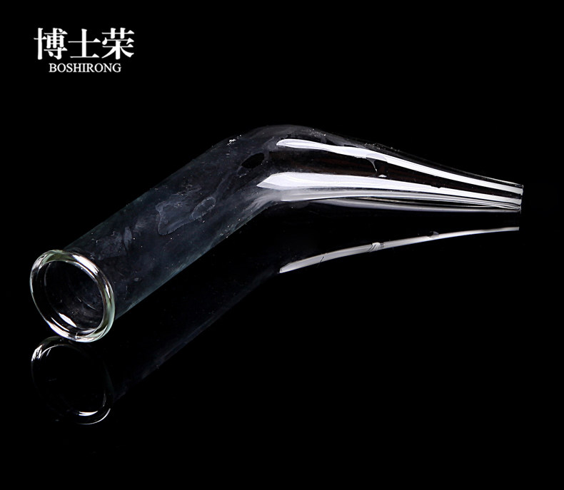 牛角管 尾接管 蒸馏装置 弯形,￠18mmx150mm 可定制,可开票