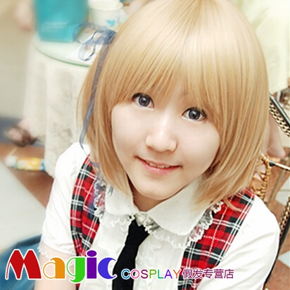Magic APH国拟人 黑塔利亚 cos假发 小列支 Hetalia 金色梨花头
