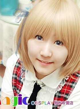 Magic APH国拟人 黑塔利亚 cos假发 小列支 Hetalia 金色梨花头