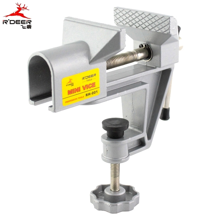 香港飞鹿 迷你工作台钳 铝合金台虎钳 桌虎钳 固定台钳 RH-001
