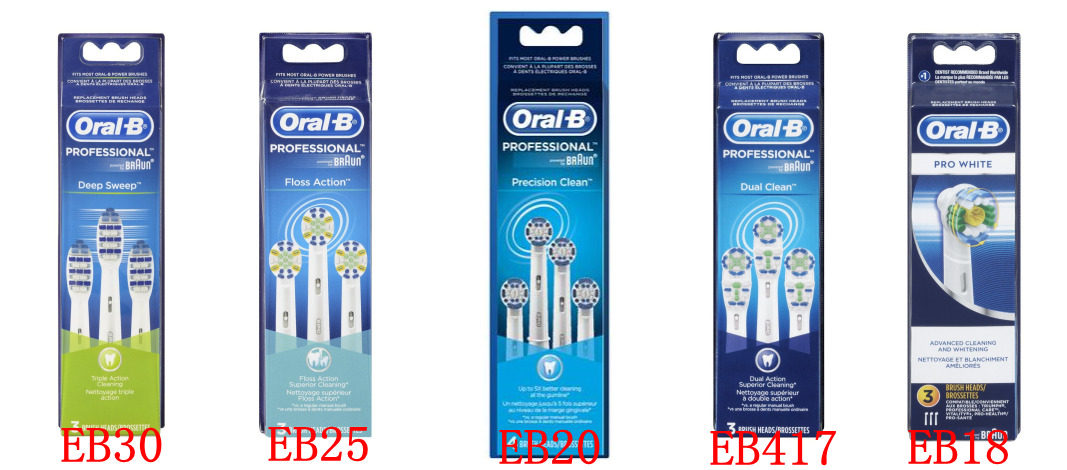 oral-B欧乐B原装牙刷头EB30/20/25/50 4000/D29等用 美国海淘正品