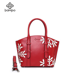 Banpo new leather handbag women shopping for fall/winter with snow plush new year trend shoulder bag